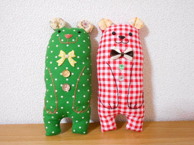 クリスマスカラーのパンナとココ 3の画像1枚目