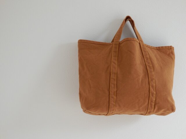 ONE WASH 帆布トート -sora01- Msize CAMELの画像1枚目