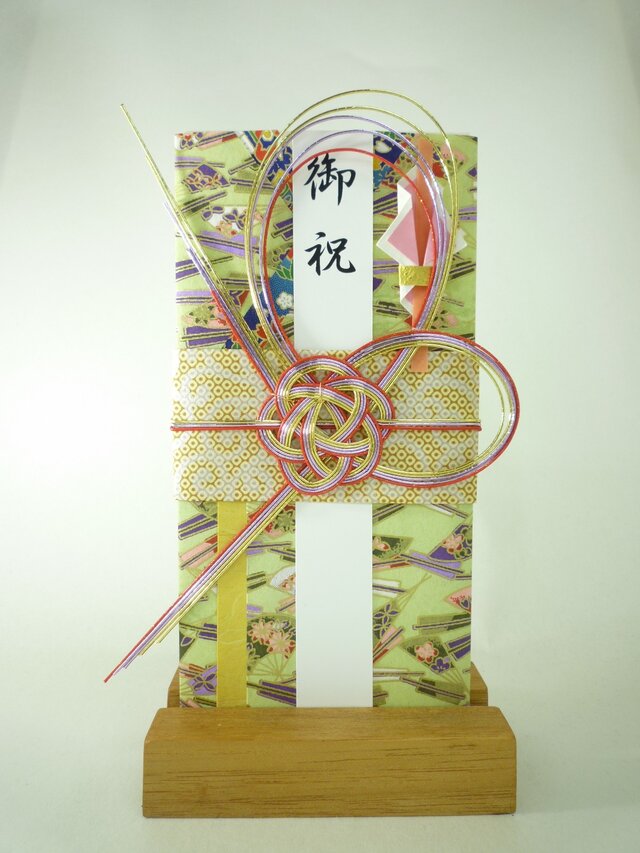 【送料無料】m264 友禅和紙と襖紙●着物の祝儀袋 の画像1枚目