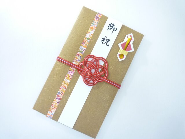 【送料無料】wf84 友禅和紙と襖紙●祝儀袋の画像1枚目