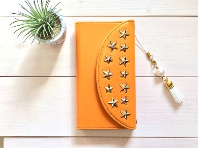 ミラー&タッセルつき☆iPhoneケース Yの画像1枚目