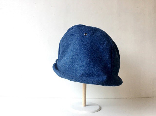 HELMA HAT | FLANNEL BLUE DENIM 【S】の画像1枚目