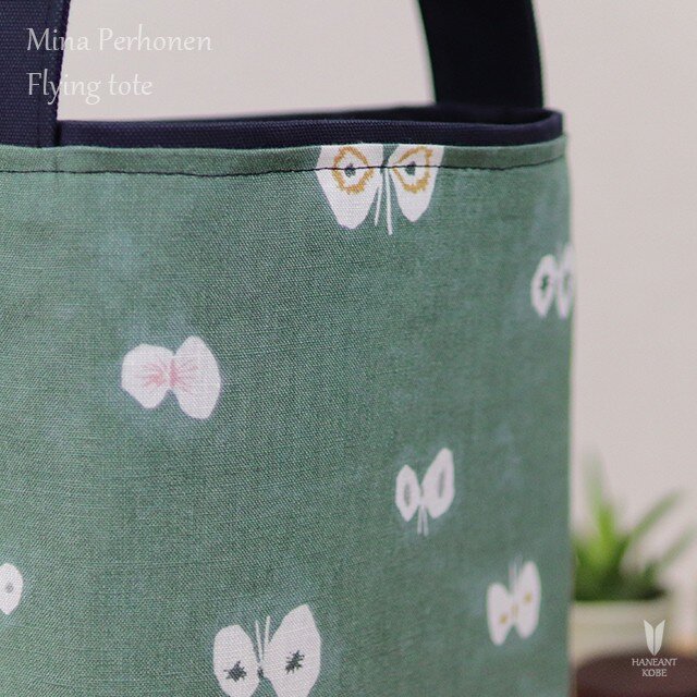 ミナペルホネン(mina perhonen green)×倉敷帆布 【Flying tote 】 | iichi ハンドメイド・クラフト作品