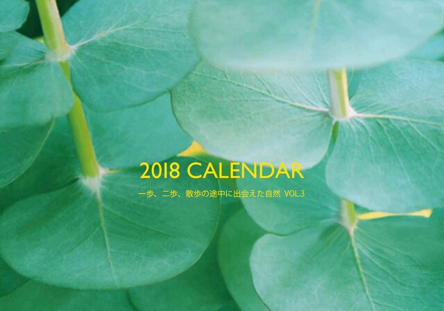 18年度カレンダー「一歩、二歩、散歩の途中に出会えた自然VOL.3」の画像1枚目