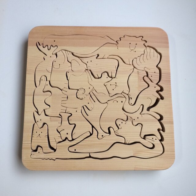 動物たくさんパズルの画像1枚目