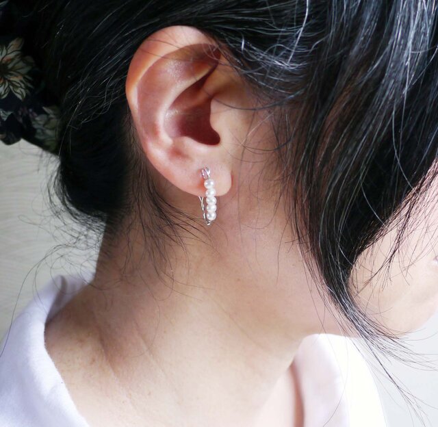 安全ピンのシルバーピアス | iichi 日々の暮らしを心地よくする