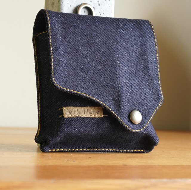 タバコケース type1 岡山産デニム 真田紐 シガレットケース | iichi