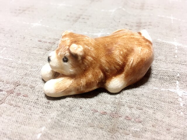 犬 箸置き(芝)の画像1枚目