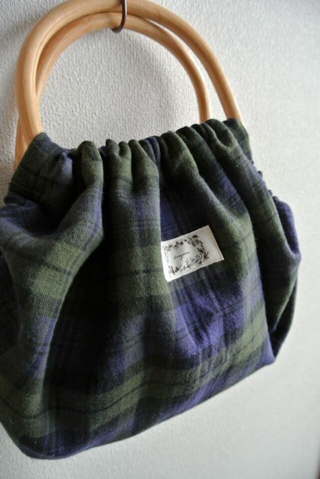 ウッドハンドル WガーゼBag の画像1枚目