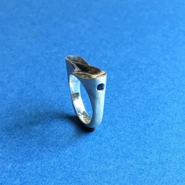 Silverの∞ピンキーリング サファイア