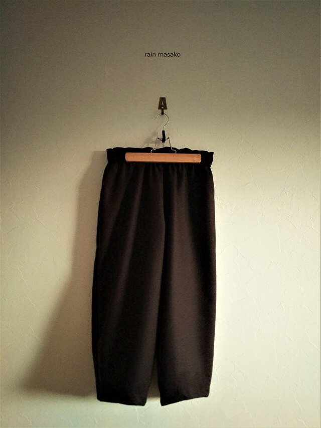 値下げしました❗️こげ茶ウールのつぼみパンツ*裏つき*の画像1枚目