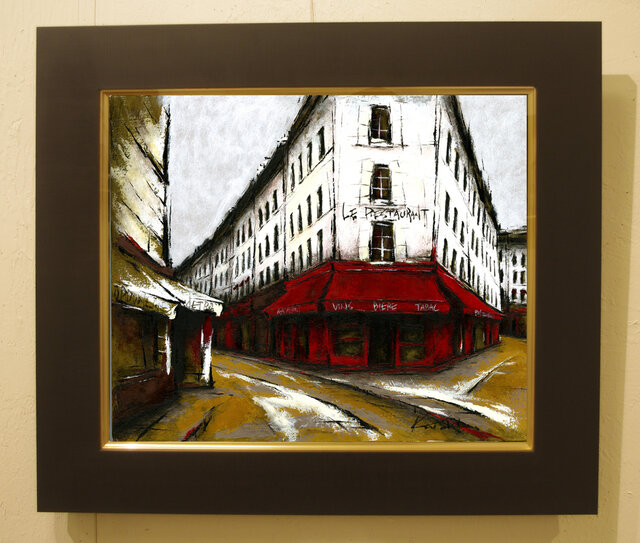 パリ風景画 PARIS 路上画家 絵画 現地購入作品