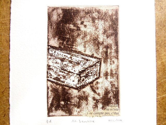 銅版画・バターの画像1枚目
