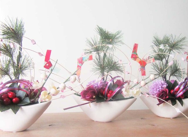 お正月飾りもち花アレンジ NYK-01 | iichi 日々の暮らしを心地よくする