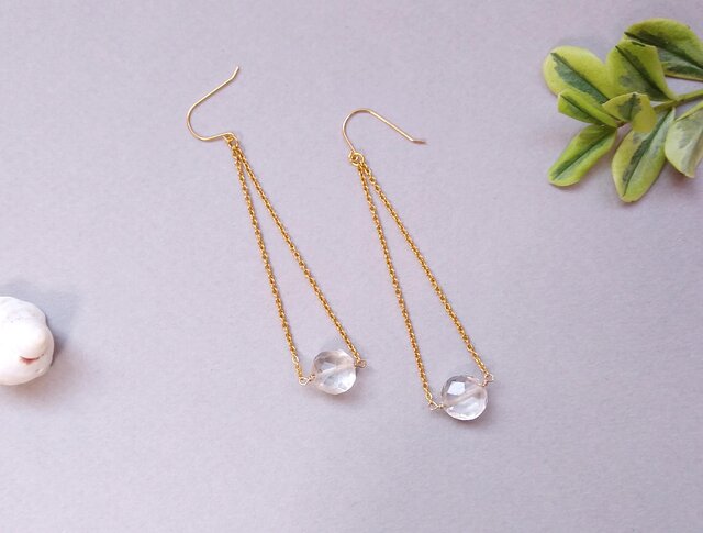Quartz Earring ピアスの画像1枚目