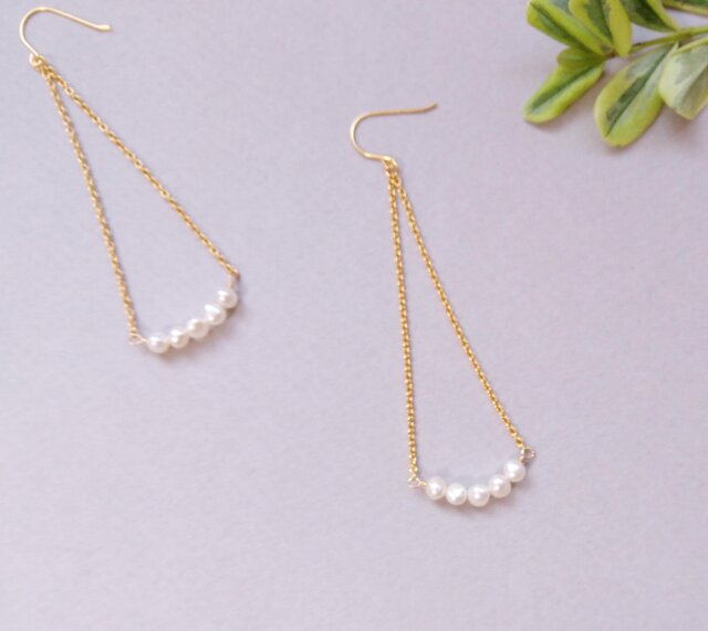 Water Pearl Earring ピアスの画像1枚目