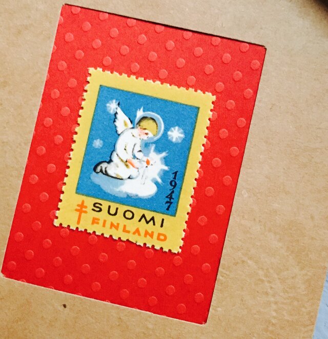 x‘mas sealのartmuseum FINLAND stampの画像1枚目