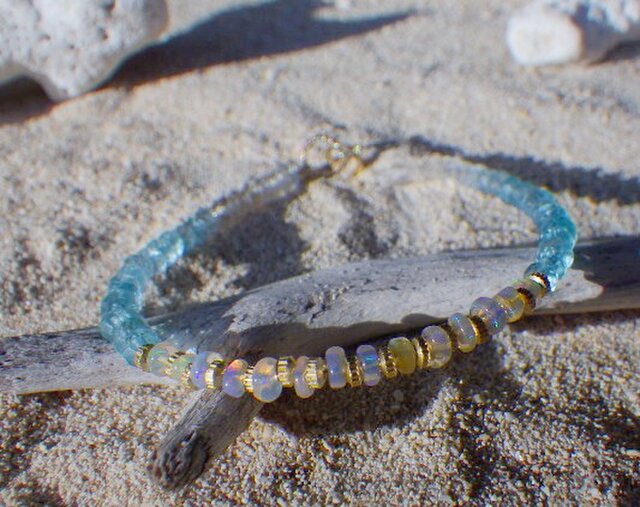 Opal & Sea Bracelet プレシャスオパール 14kgf | iichi 日々の暮らし