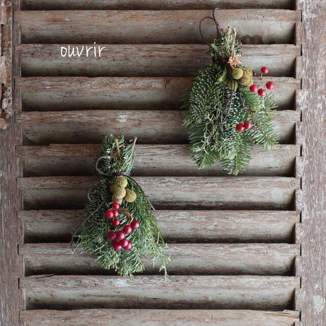 真冬のミニスワッグ