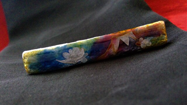 赤富士ト雲ノネクタイピンの画像1枚目