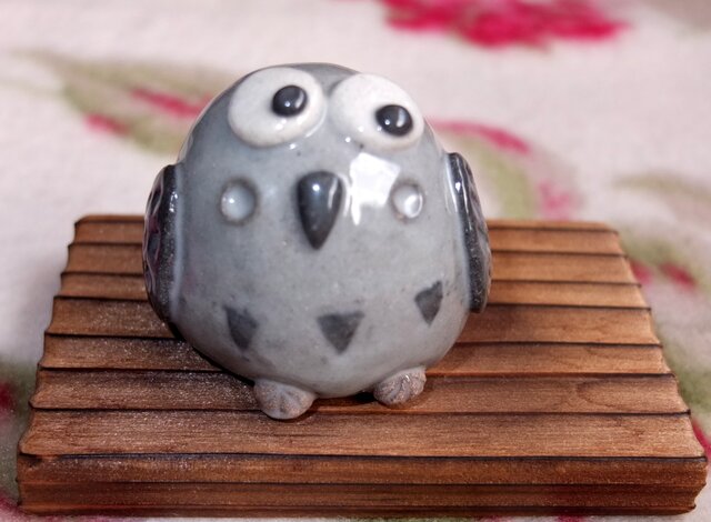 ●陶器『ほっこりふくろう』の画像1枚目