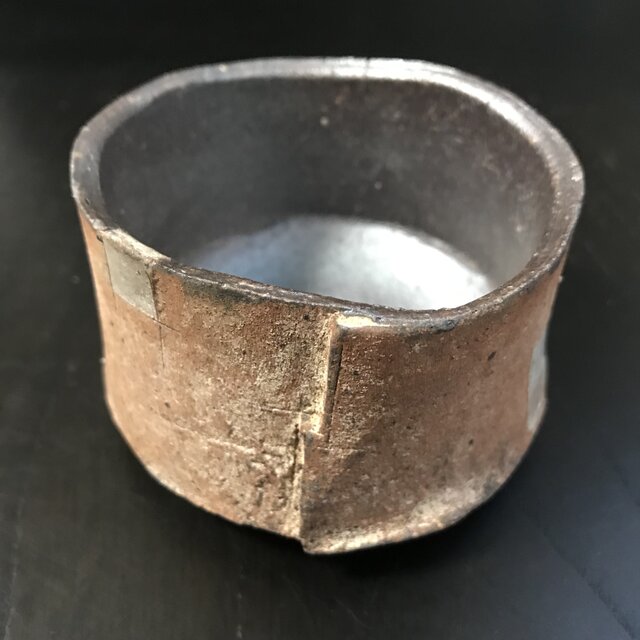 焼締「纏」ぐい呑の画像1枚目