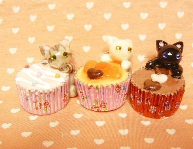 にゃんこのしっぽ○なかよしにゃんこ○カップチョコマグネット2の画像1枚目