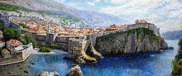 アドリア海の真珠ドブロブニク - 絵画のハンドメイド・クラフト作品 