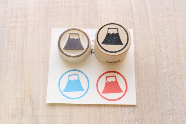 【Kaorimura】【消しゴムはんこ】 【hannko30082】【3センチ】【富士】の画像1枚目