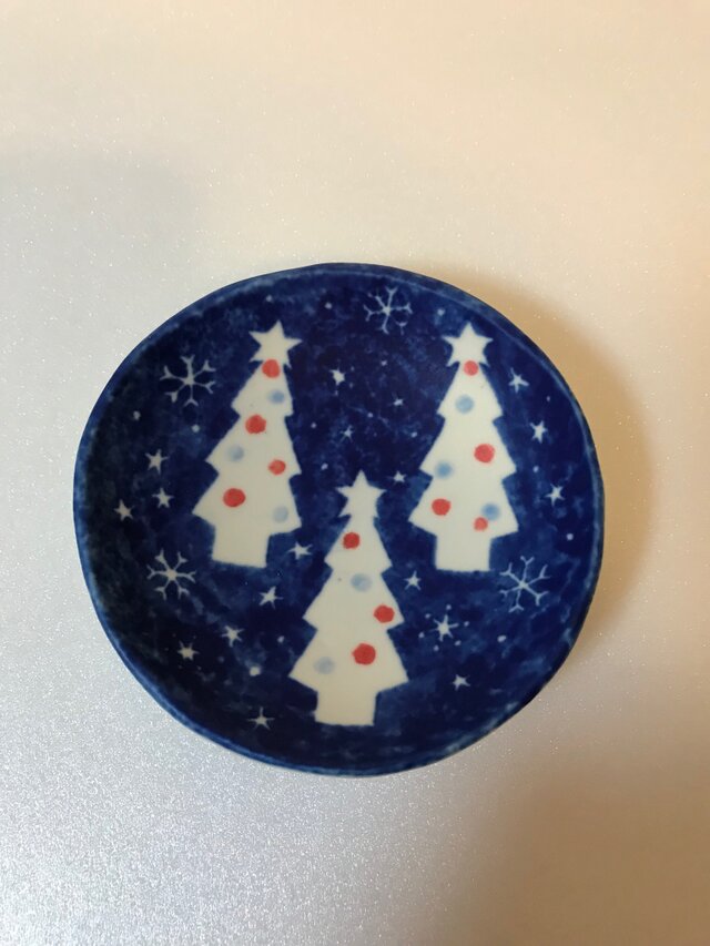 クリスマス模様 豆皿②の画像1枚目