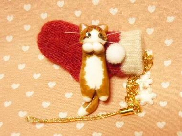にゃんこのしっぽ○あったかくつしたストラップ○ラグドール○猫の画像1枚目
