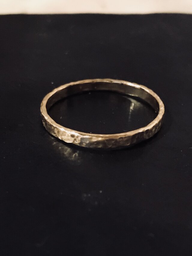 customorder k10 hammer work ringの画像1枚目