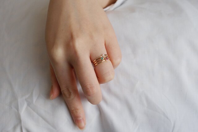 素敵クールなローズカットのソルトアンドペッパーダイヤモンドK10ゴールドリング 0.68ct Square Salt and Pepper Rose Cut Diamond Ring (SOURCE