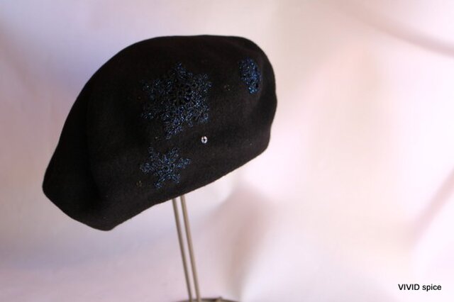 béret black(snow)の画像1枚目