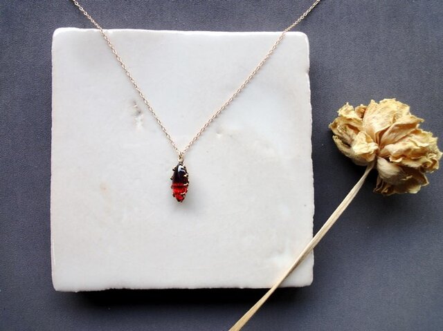 Vintage Stone Necklace■Dragon Breath■N15の画像1枚目