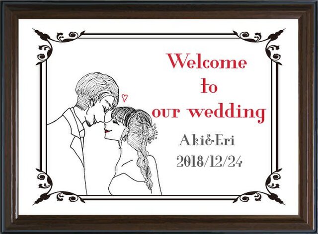 結婚式 似顔絵 ウェルカムボード | iichi 日々の暮らしを心地よくする