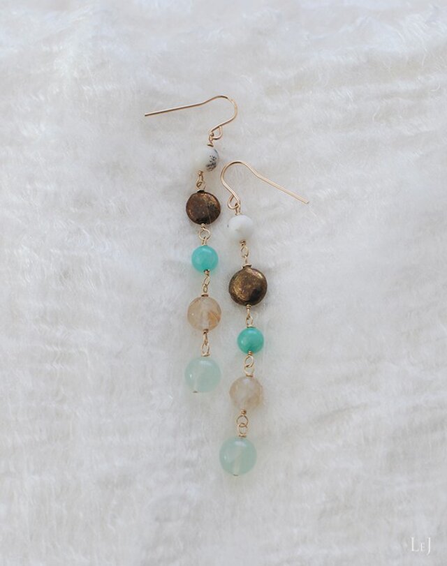 【送料無料】地中海いろのピアス Lia32