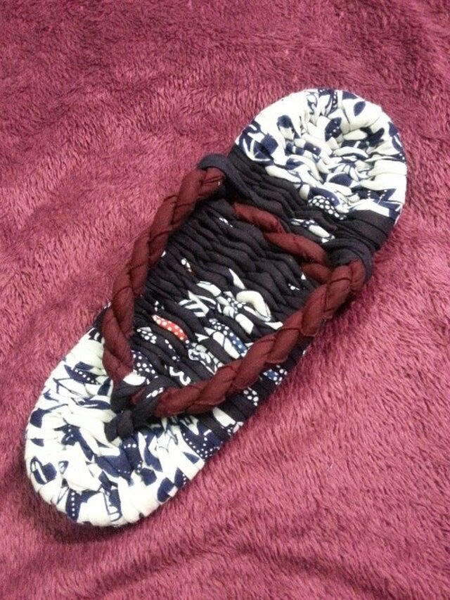 布ぞうり 24~25cm(幅広) の画像1枚目
