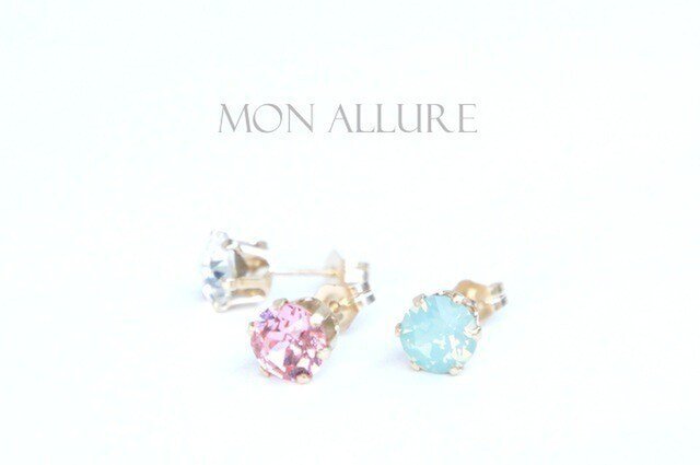 7色*paire d'etoilettes(14KGFピアス)の画像1枚目