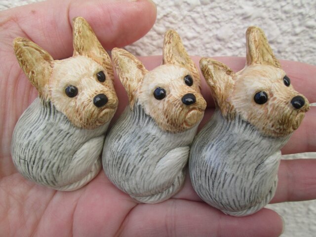 ご予約品＊ダックスフンド・ヨーキーの置物&箸置き | iichi 日々の