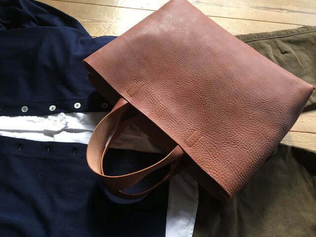 『 霞 - soft 』革袋 true brown M2 肘掛けの画像1枚目