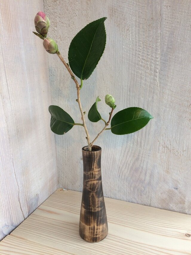 木の一輪挿しM07の画像1枚目