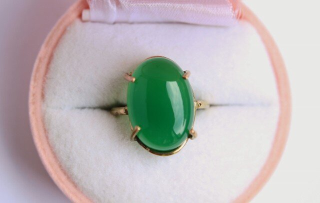 グリーンオニキス オーバル Ring の画像1枚目