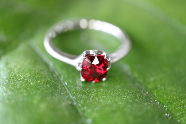 リツ★天然レッドスピネル★リングオーダー 天然レッドスピネル指輪 | iichi 日々の暮らしを心地よくする