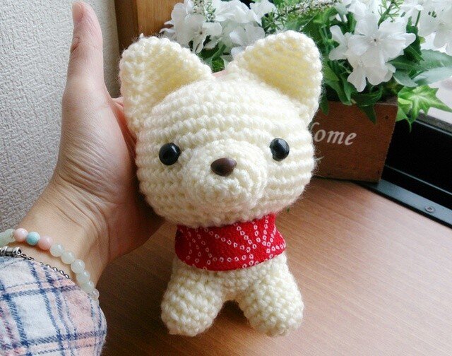 あみぐるみ　柴犬　車飾り　ハンドメイド あみぐるみ 柴犬 車飾り ハンドメイド