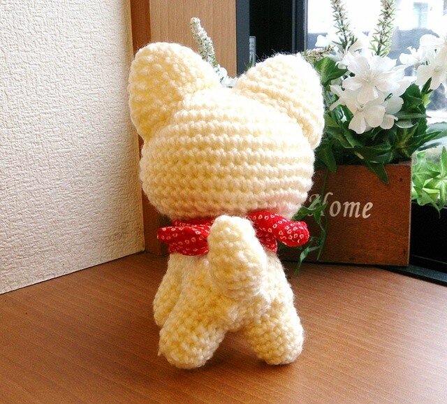 あみぐるみ　柴犬　車飾り　ハンドメイド あみぐるみ 柴犬ちゃん