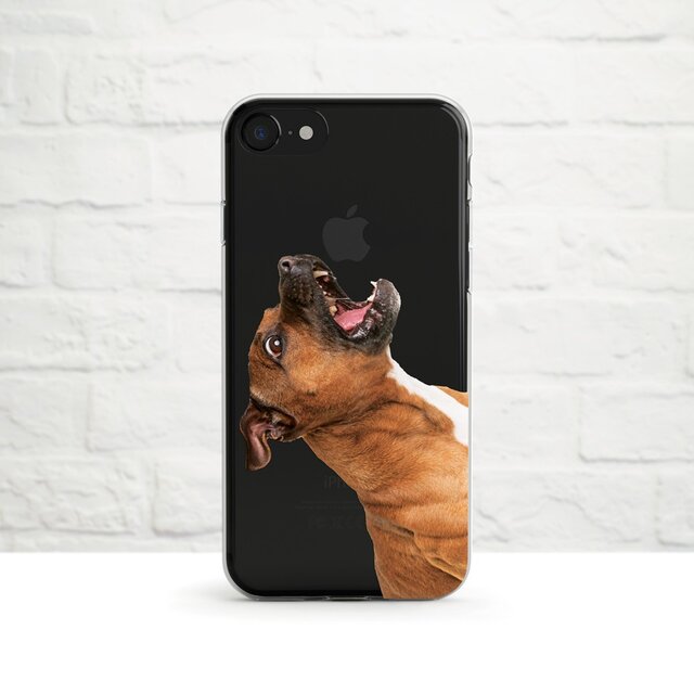 The Apple is Mine, Staffordshire Bull Terrier クリアソフト ケースの画像1枚目