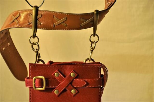 ショルダーバッグ 赤＜SX GU版＞ | iichi 日々の暮らしを心地よく