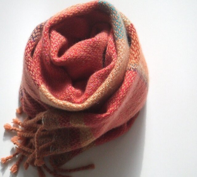 手織りカシミアマフラー・・エスニック | iichi 日々の暮らしを  