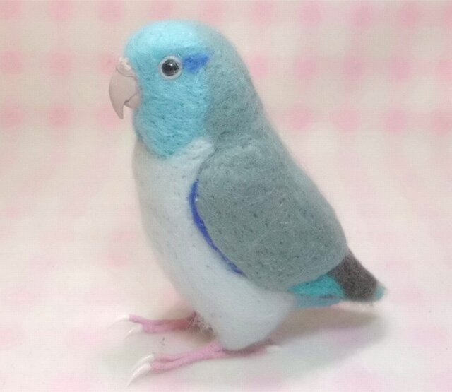 インテリアマグネットフック☆バード☆セキセイインコ☆ブルー